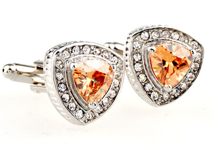  Gold Luxury Cufflinks Crystal Cufflinks Wholesale & Customized  CL654114