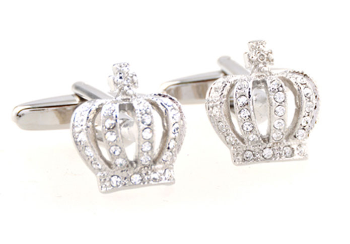 An crown Cufflinks  White Purity Cufflinks Crystal Cufflinks Wholesale & Customized  CL654128