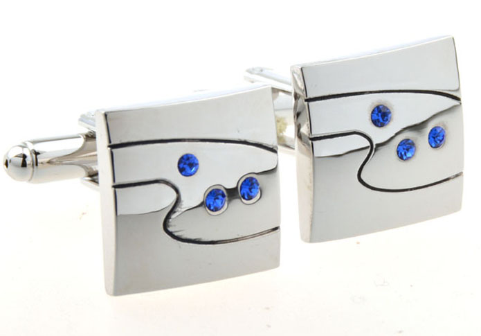  Blue Elegant Cufflinks Crystal Cufflinks Wholesale & Customized  CL654144