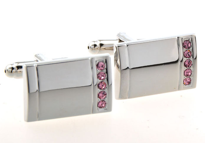 Pink Charm Cufflinks Crystal Cufflinks Wholesale & Customized  CL654145