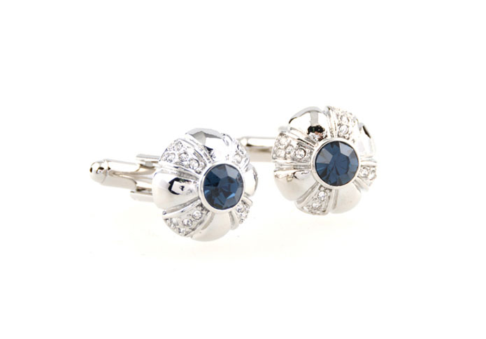  Blue White Cufflinks Crystal Cufflinks Funny Wholesale & Customized  CL654757