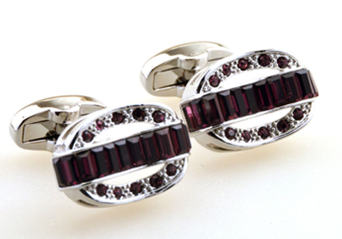 Purple Romantic Cufflinks Crystal Cufflinks Wholesale & Customized CL655261