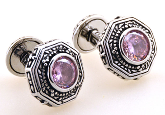 Purple Romantic Cufflinks Crystal Cufflinks Wholesale & Customized CL655272
