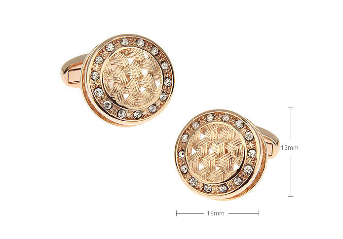 Bronzed Classic Cufflinks Crystal Cufflinks Wholesale & Customized CL655273