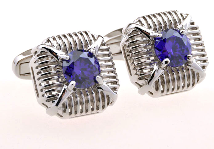Purple Romantic Cufflinks Crystal Cufflinks Wholesale & Customized CL655529
