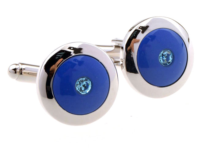 Blue Elegant Cufflinks Crystal Cufflinks Wholesale & Customized CL655535
