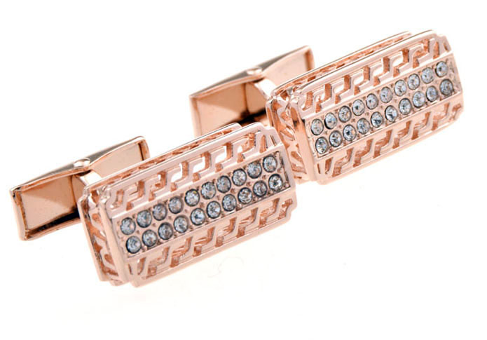 Gold Luxury Cufflinks Crystal Cufflinks Wholesale & Customized CL655549