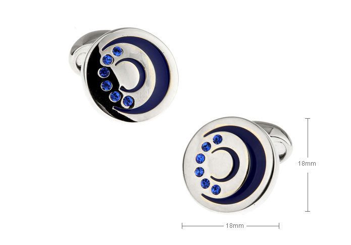  Blue Elegant Cufflinks Crystal Cufflinks Wholesale & Customized  CL655577