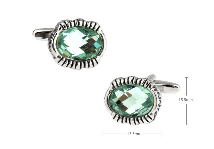  Green Intimate Cufflinks Crystal Cufflinks Wholesale & Customized  CL655599