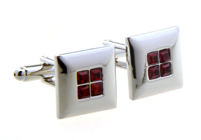  Red Festive Cufflinks Crystal Cufflinks Wholesale & Customized  CL656320