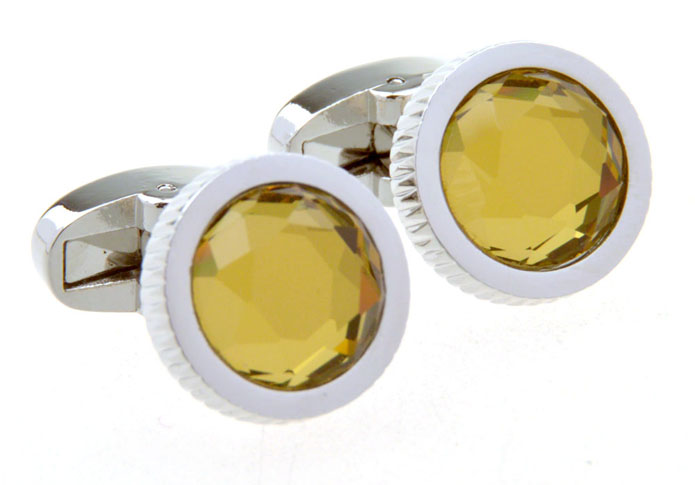 Khaki Dressed Cufflinks Crystal Cufflinks Wholesale & Customized  CL656529