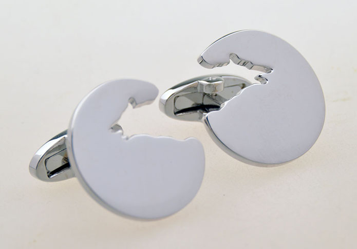 Wolf Cufflinks  Silver Texture Cufflinks Crystal Cufflinks Animal Wholesale & Customized  CL656546