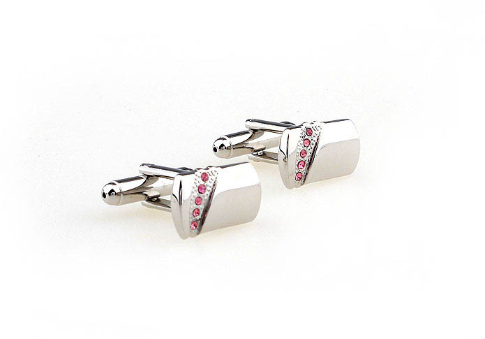  Pink Charm Cufflinks Crystal Cufflinks Wholesale & Customized  CL663879