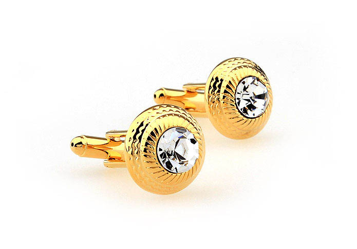  Gold Luxury Cufflinks Crystal Cufflinks Wholesale & Customized  CL663910