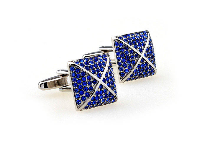  Blue Elegant Cufflinks Crystal Cufflinks Wholesale & Customized  CL663938
