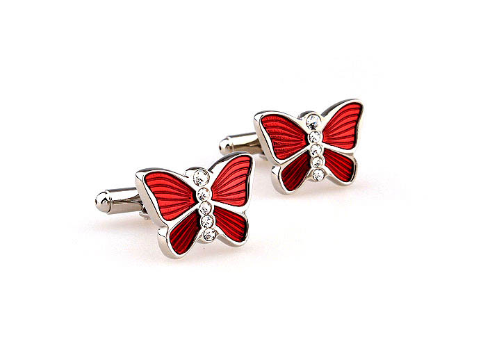 Butterfly Cufflinks  White Purity Cufflinks Crystal Cufflinks Animal Wholesale & Customized  CL663958