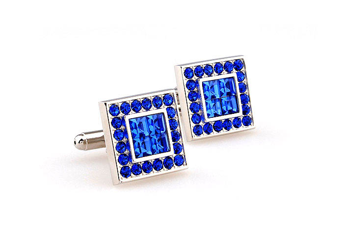  Blue Elegant Cufflinks Crystal Cufflinks Wholesale & Customized  CL663977