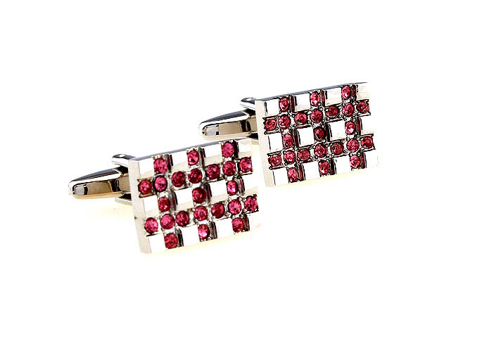  Pink Charm Cufflinks Crystal Cufflinks Wholesale & Customized  CL664123