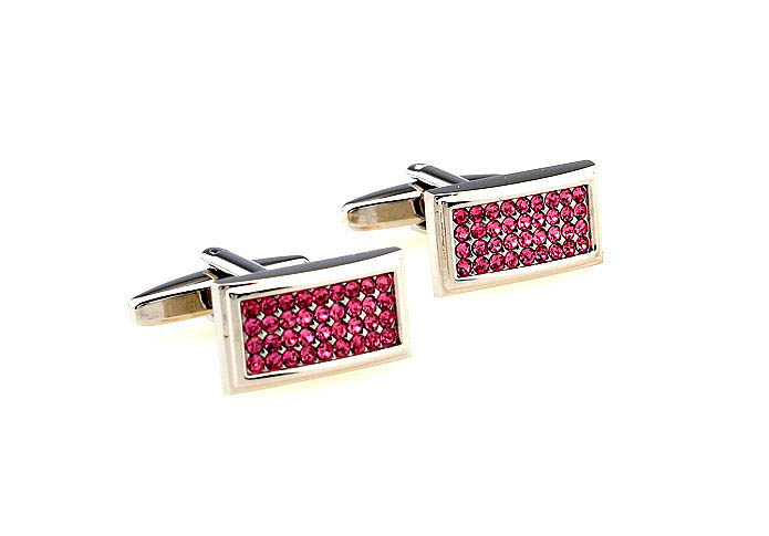  Pink Charm Cufflinks Crystal Cufflinks Wholesale & Customized  CL664132
