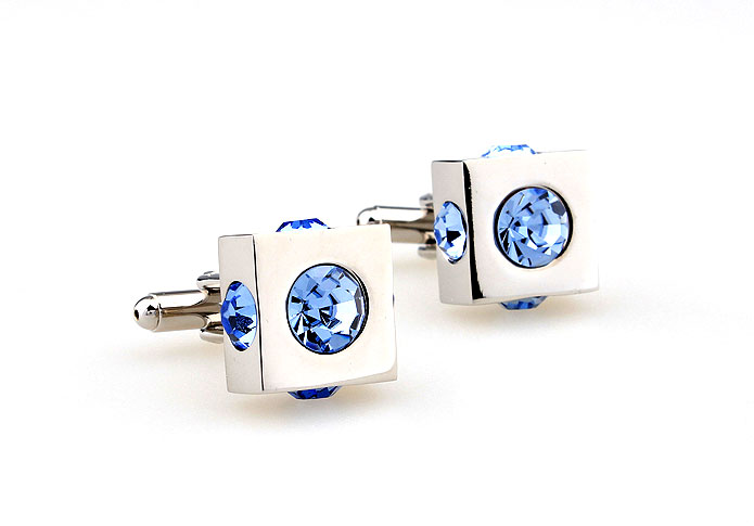  Blue Elegant Cufflinks Crystal Cufflinks Wholesale & Customized  CL664168