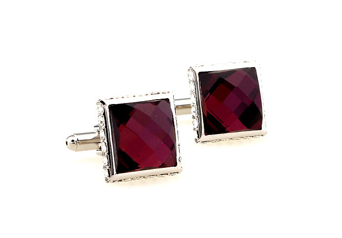  Purple Romantic Cufflinks Crystal Cufflinks Wholesale & Customized  CL664226