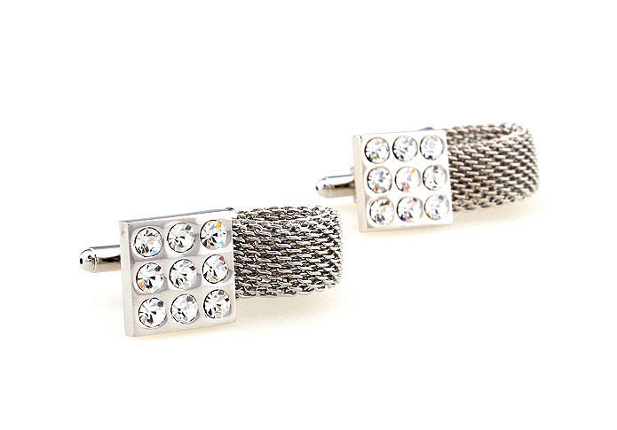 Chain Cufflinks  White Purity Cufflinks Crystal Cufflinks Funny Wholesale & Customized  CL664246
