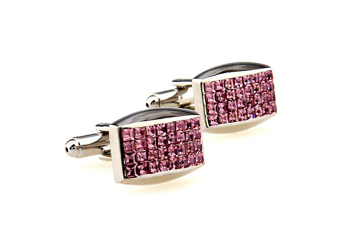  Pink Charm Cufflinks Crystal Cufflinks Wholesale & Customized  CL664283