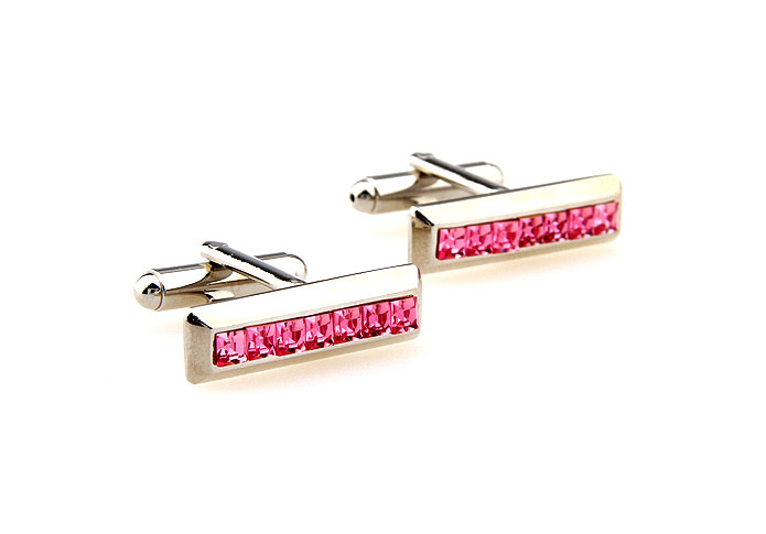  Pink Charm Cufflinks Crystal Cufflinks Wholesale & Customized  CL664289