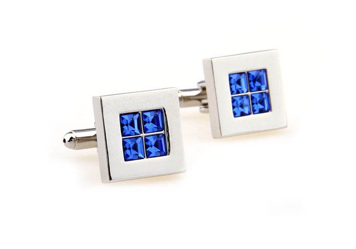  Blue Elegant Cufflinks Crystal Cufflinks Wholesale & Customized  CL664322
