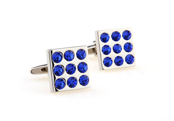  Blue Elegant Cufflinks Crystal Cufflinks Wholesale & Customized  CL664341