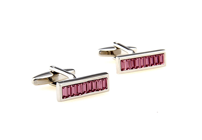  Pink Charm Cufflinks Crystal Cufflinks Wholesale & Customized  CL664360