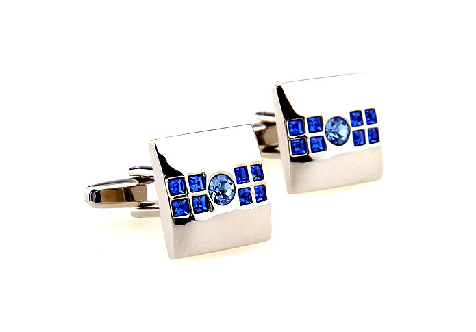  Blue Elegant Cufflinks Crystal Cufflinks Wholesale & Customized  CL664366