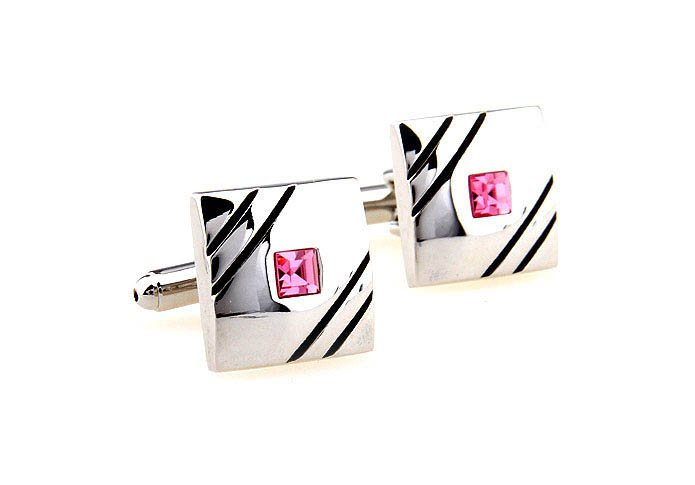  Pink Charm Cufflinks Crystal Cufflinks Wholesale & Customized  CL664382