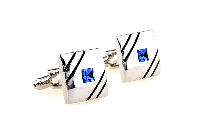  Blue Elegant Cufflinks Crystal Cufflinks Wholesale & Customized  CL664405