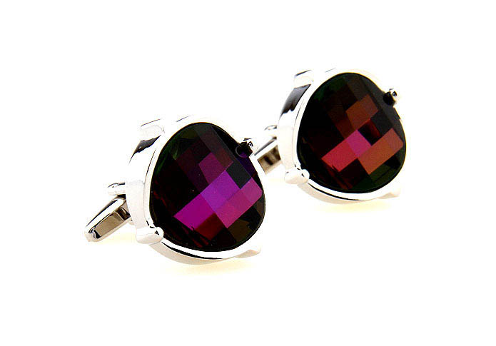  Purple Romantic Cufflinks Crystal Cufflinks Wholesale & Customized  CL664424