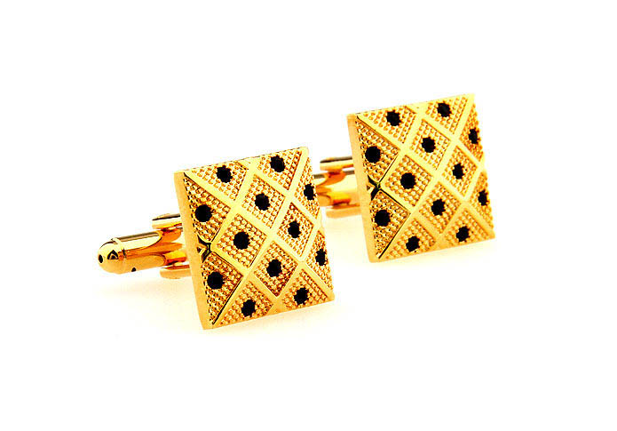  Gold Luxury Cufflinks Crystal Cufflinks Wholesale & Customized  CL664433