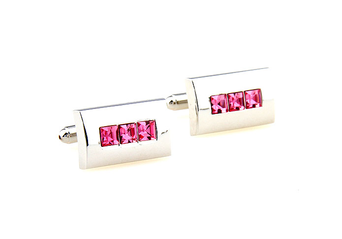  Pink Charm Cufflinks Crystal Cufflinks Wholesale & Customized  CL664457