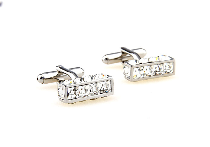  White Purity Cufflinks Crystal Cufflinks Wholesale & Customized  CL664462