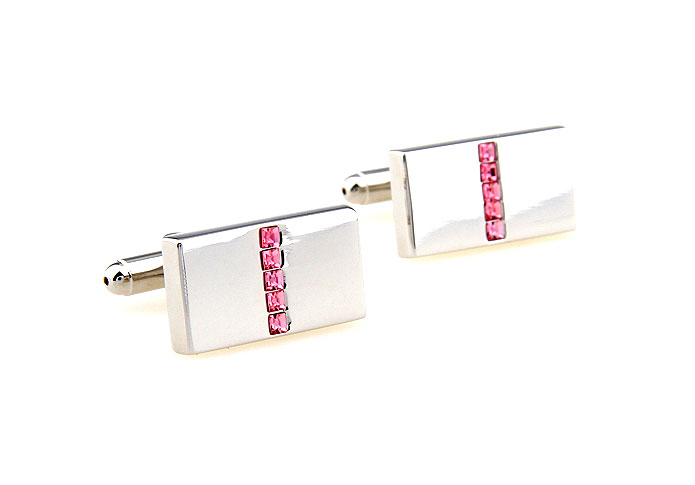  Pink Charm Cufflinks Crystal Cufflinks Wholesale & Customized  CL664469