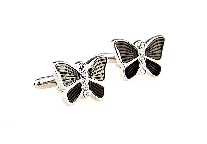 Butterfly Cufflinks  White Purity Cufflinks Crystal Cufflinks Animal Wholesale & Customized  CL664512