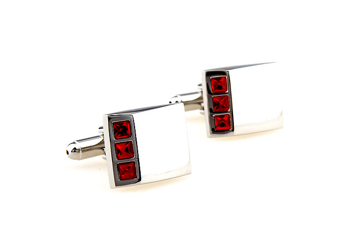  Red Festive Cufflinks Crystal Cufflinks Wholesale & Customized  CL664513