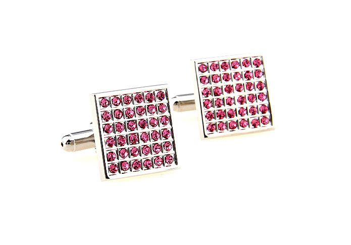  Pink Charm Cufflinks Crystal Cufflinks Wholesale & Customized  CL664522