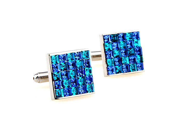  Blue Elegant Cufflinks Crystal Cufflinks Wholesale & Customized  CL664549