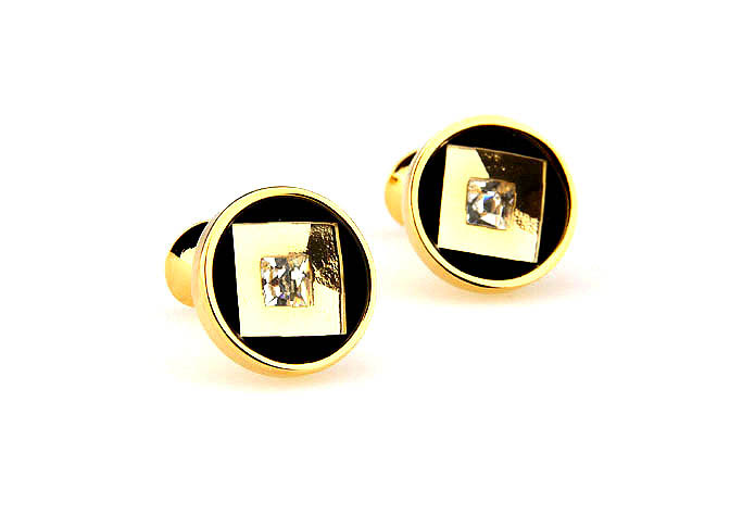  Gold Luxury Cufflinks Crystal Cufflinks Wholesale & Customized  CL664730