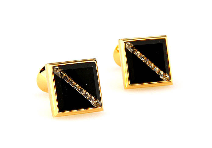  Gold Luxury Cufflinks Crystal Cufflinks Wholesale & Customized  CL664795