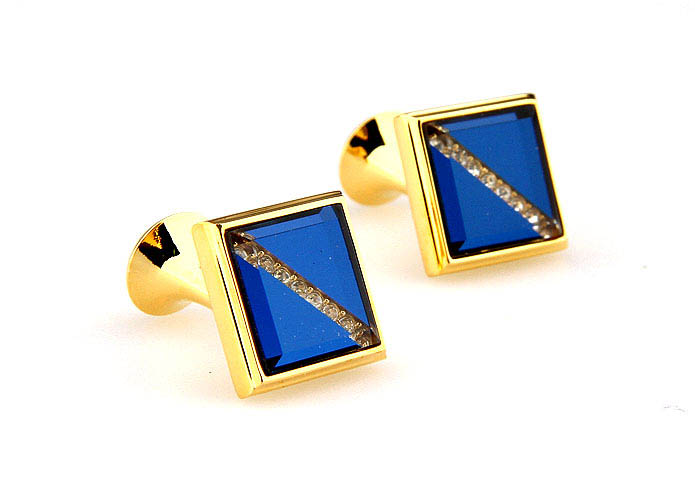  Gold Luxury Cufflinks Crystal Cufflinks Wholesale & Customized  CL664829