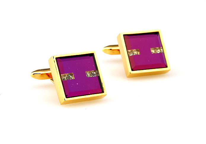  Gold Luxury Cufflinks Crystal Cufflinks Wholesale & Customized  CL664838