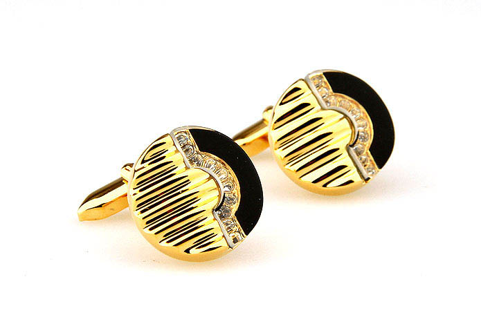  Gold Luxury Cufflinks Crystal Cufflinks Wholesale & Customized  CL664885
