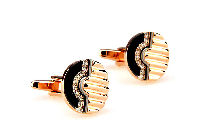  Gold Luxury Cufflinks Crystal Cufflinks Wholesale & Customized  CL664902