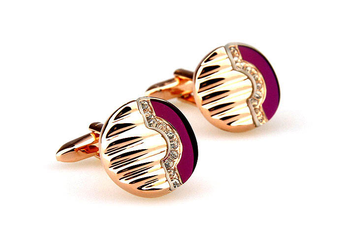  Gold Luxury Cufflinks Crystal Cufflinks Wholesale & Customized  CL664914